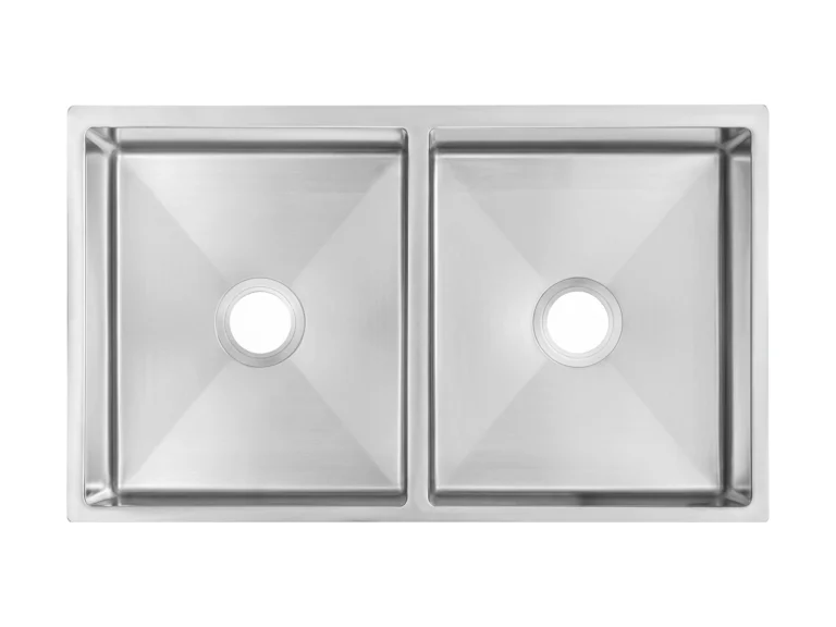 50/50 Square Double Bowl undermount stainless steel kitchen sink