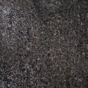 Black Pearl granite, polished finish, close-up of the stone