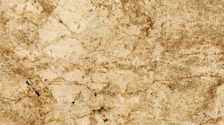 Colonial Cream granite, polished finish, close-up of the stone