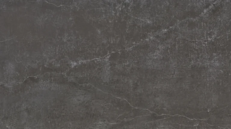 Dekton Laos matte slab, dark charcoal with fine white veins