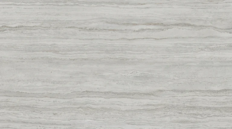 Dekton Trevi gray travertine-look slab, matte finish