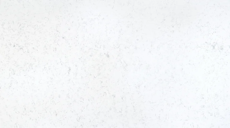 Polished Fairy White quartz slab, cool white with fine pale gray wisps