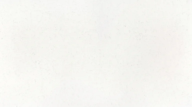 Polished Silestone Miami Vena slab, pure white with fine light gray veins