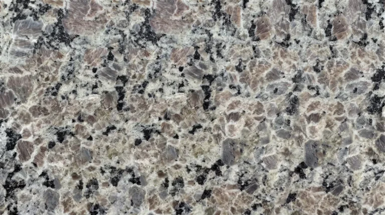 New Caledonia granite, polished finish, close-up of the stone