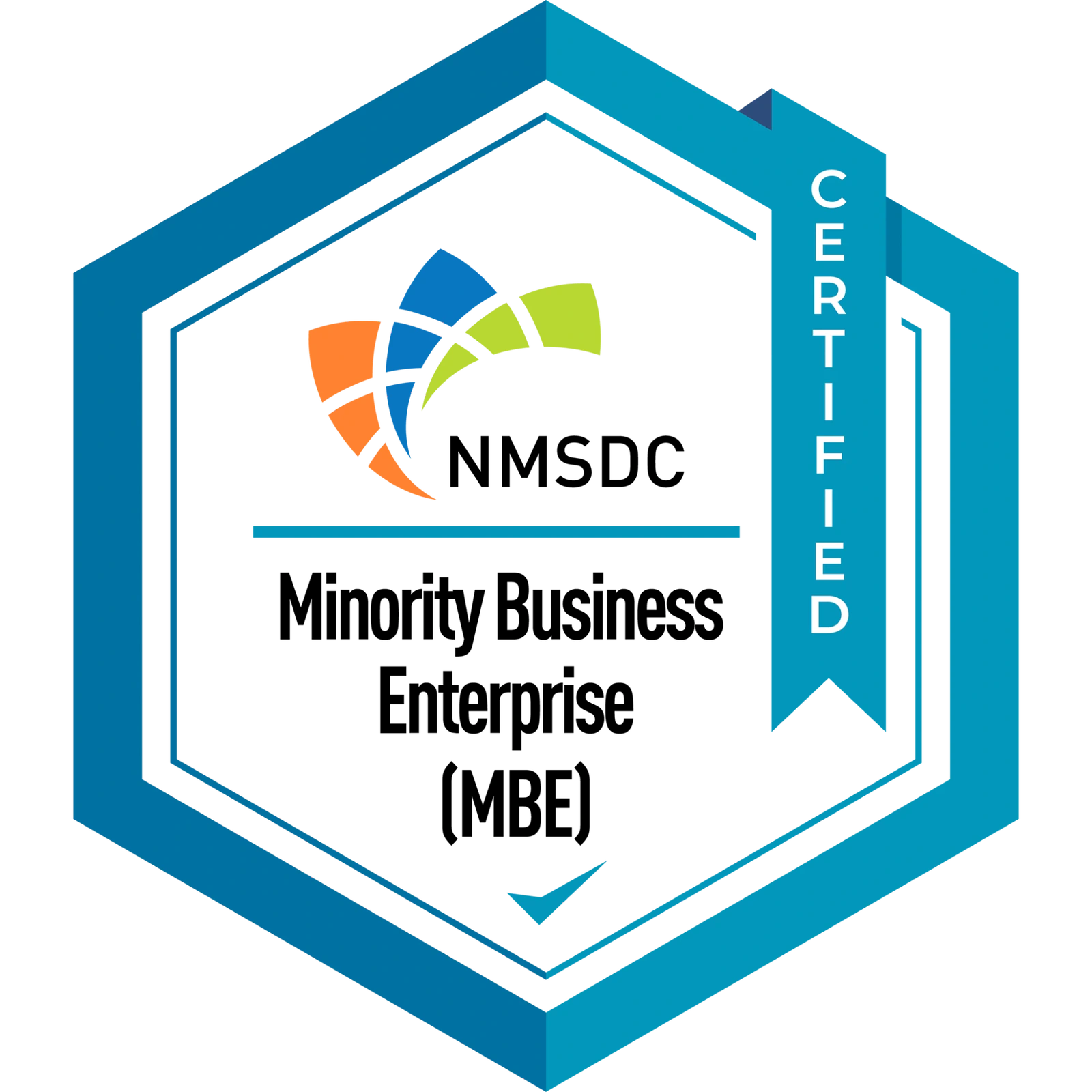 NMSDC certified Minority Business Enterprise (MBE) badge